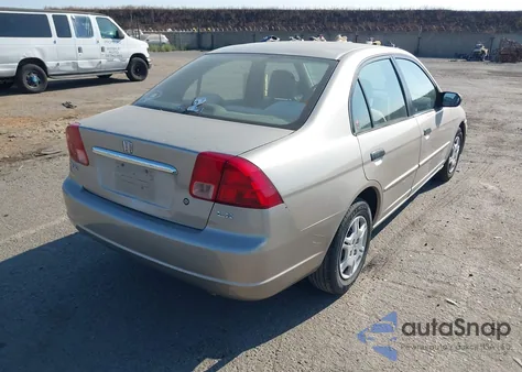 2001 Honda Civic Lx z USA, uszkodzony, nr VIN 2HGES16501H558731